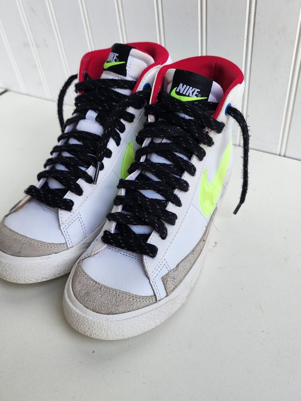 Nike Blazer Mid 77 White Mystic Boys Size 5.5Y Athletic Shoe Sneakers DV2234-100 - Picture 5 of 10